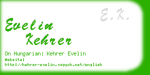 evelin kehrer business card